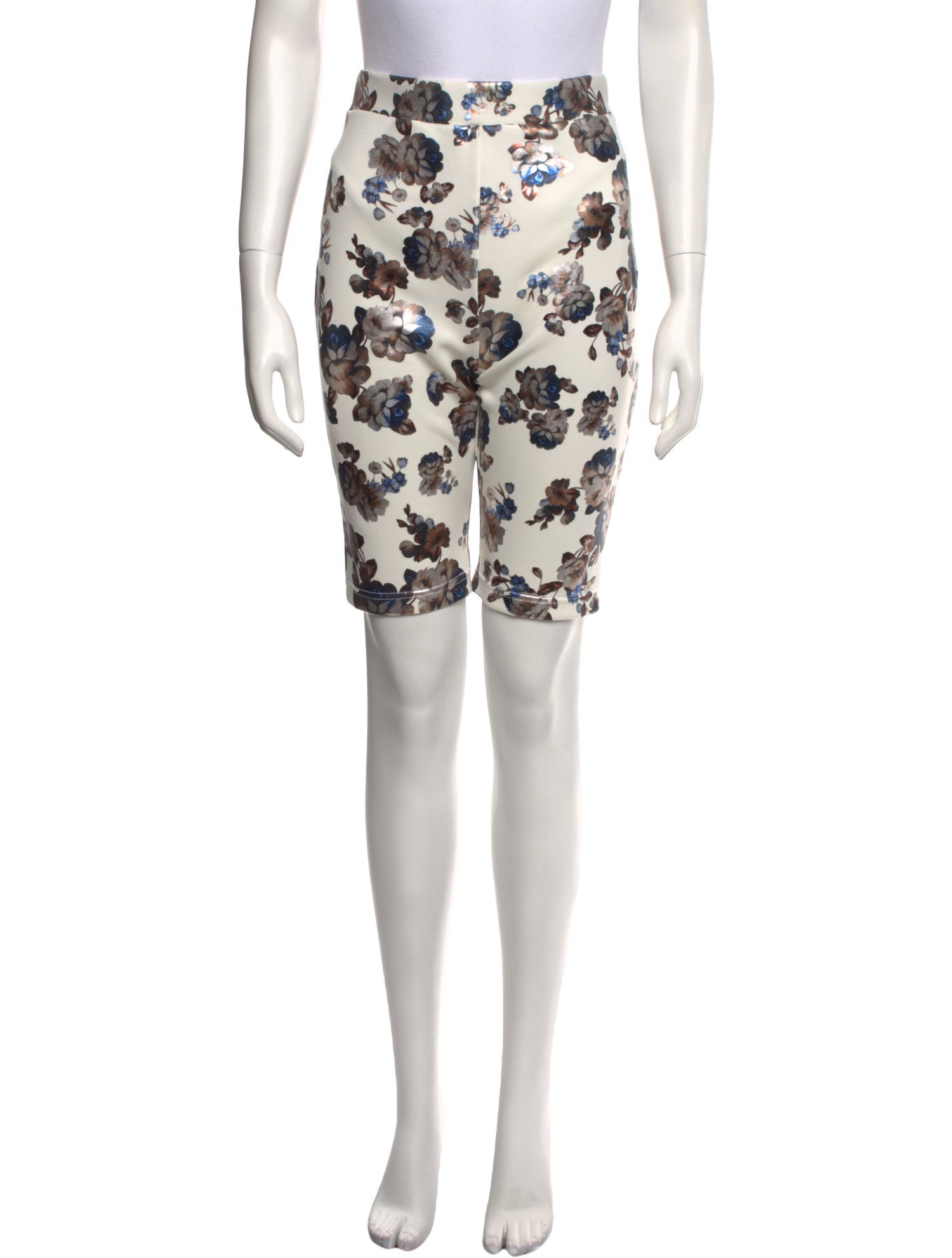 Rentrayage Floral Print Mini Shorts