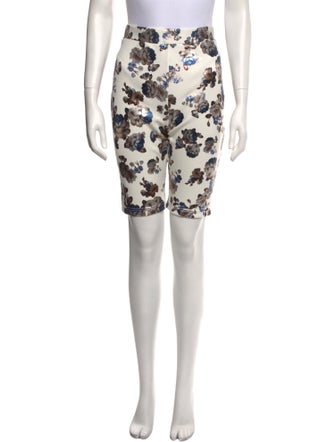 Rentrayage Floral Print Mini Shorts