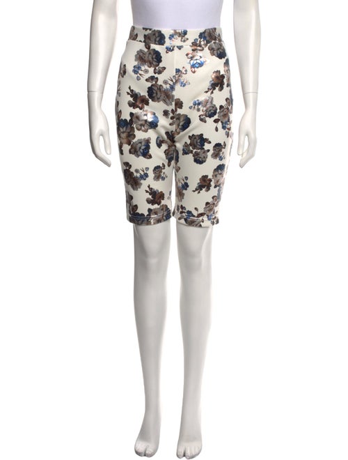 Rentrayage Floral Print Mini Shorts