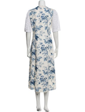 Rentrayage Floral Print Long Dress