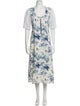 Rentrayage Floral Print Midi Length Dress