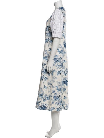Rentrayage Floral Print Midi Length Dress