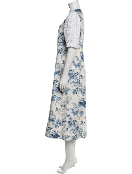 Rentrayage Floral Print Midi Length Dress