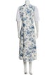 Rentrayage Floral Print Midi Length Dress