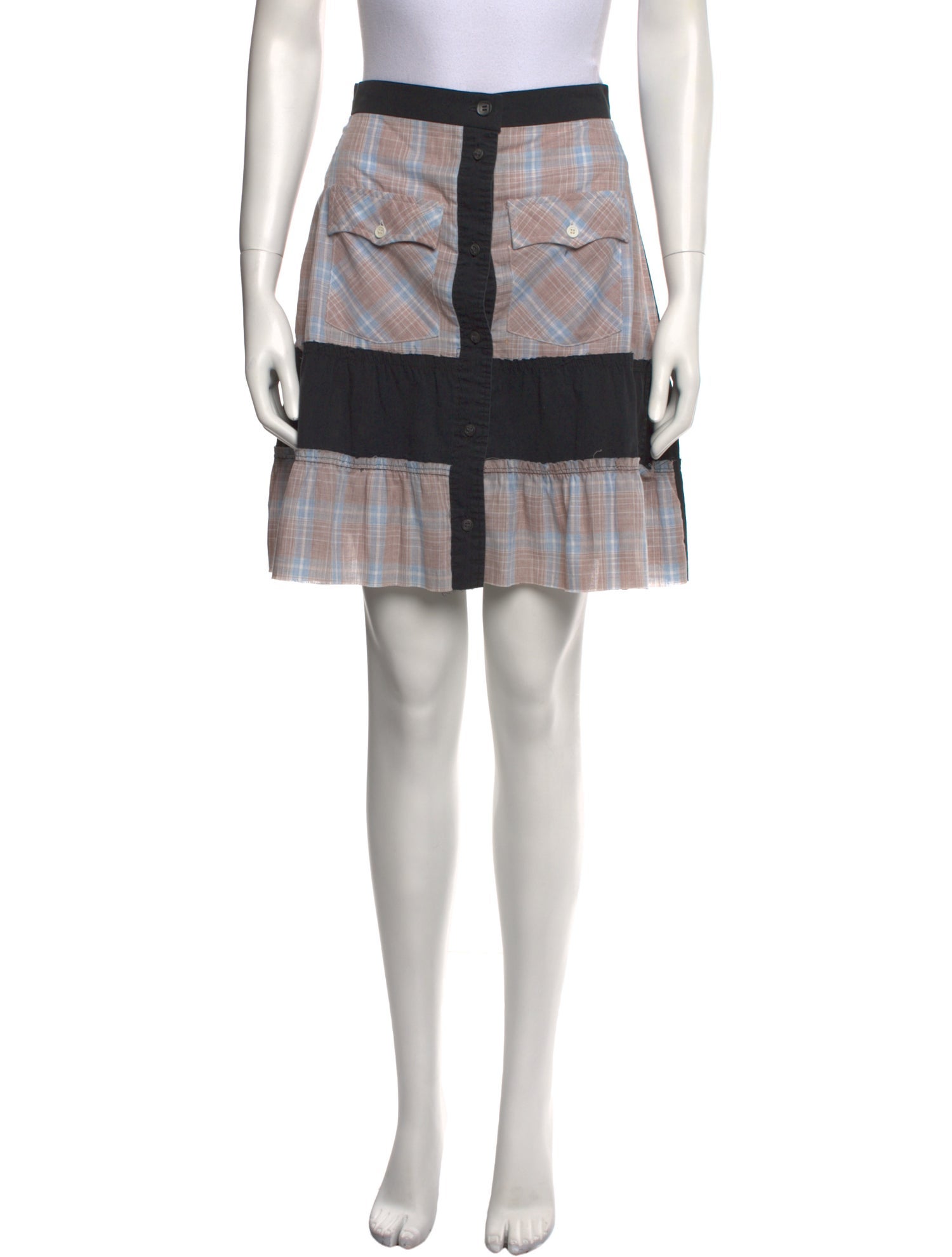 Rentrayage Plaid Print Mini Skirt