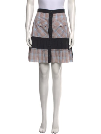 Rentrayage Plaid Print Mini Skirt