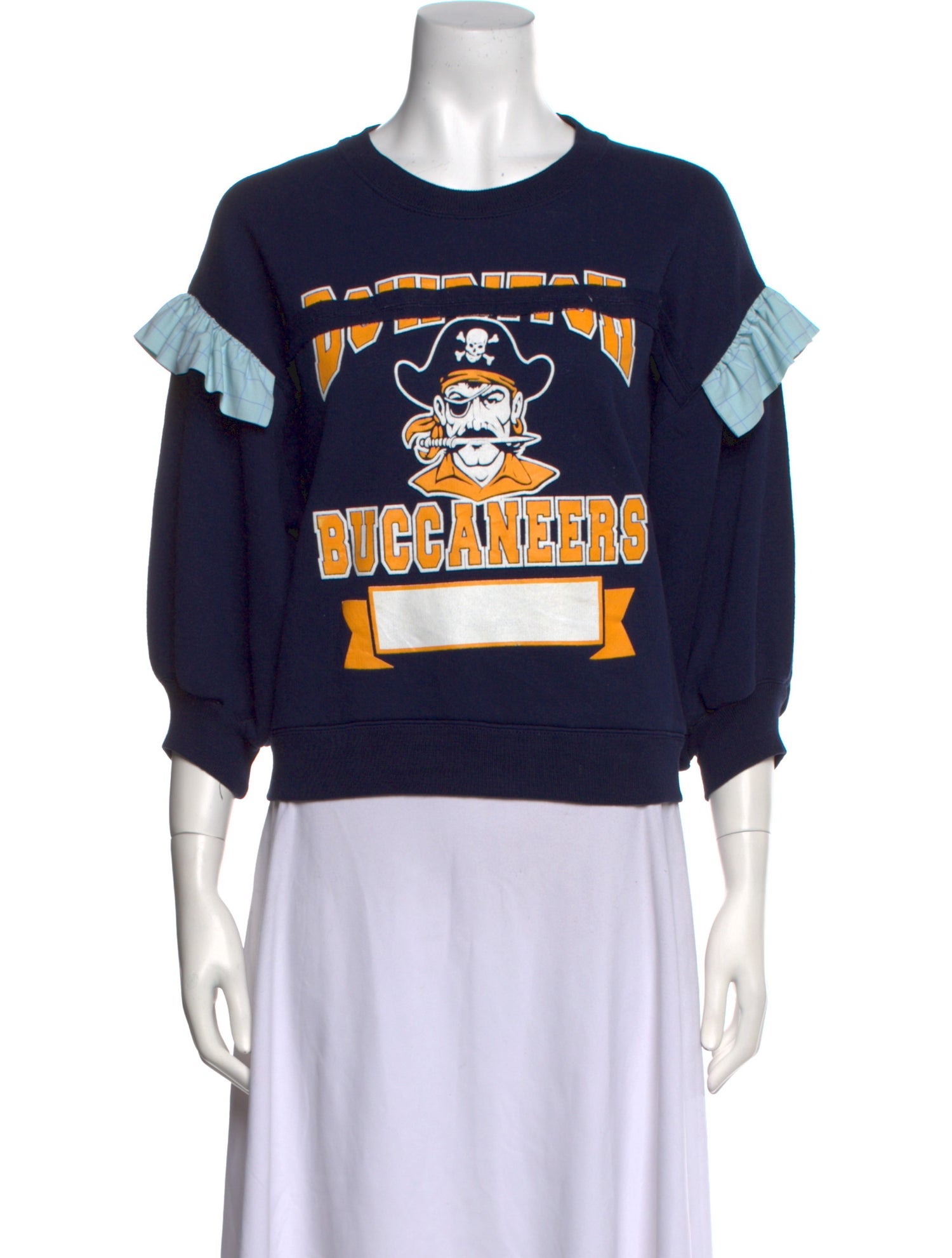 Rentrayage Graphic Print Crew Neck Sweatshirt