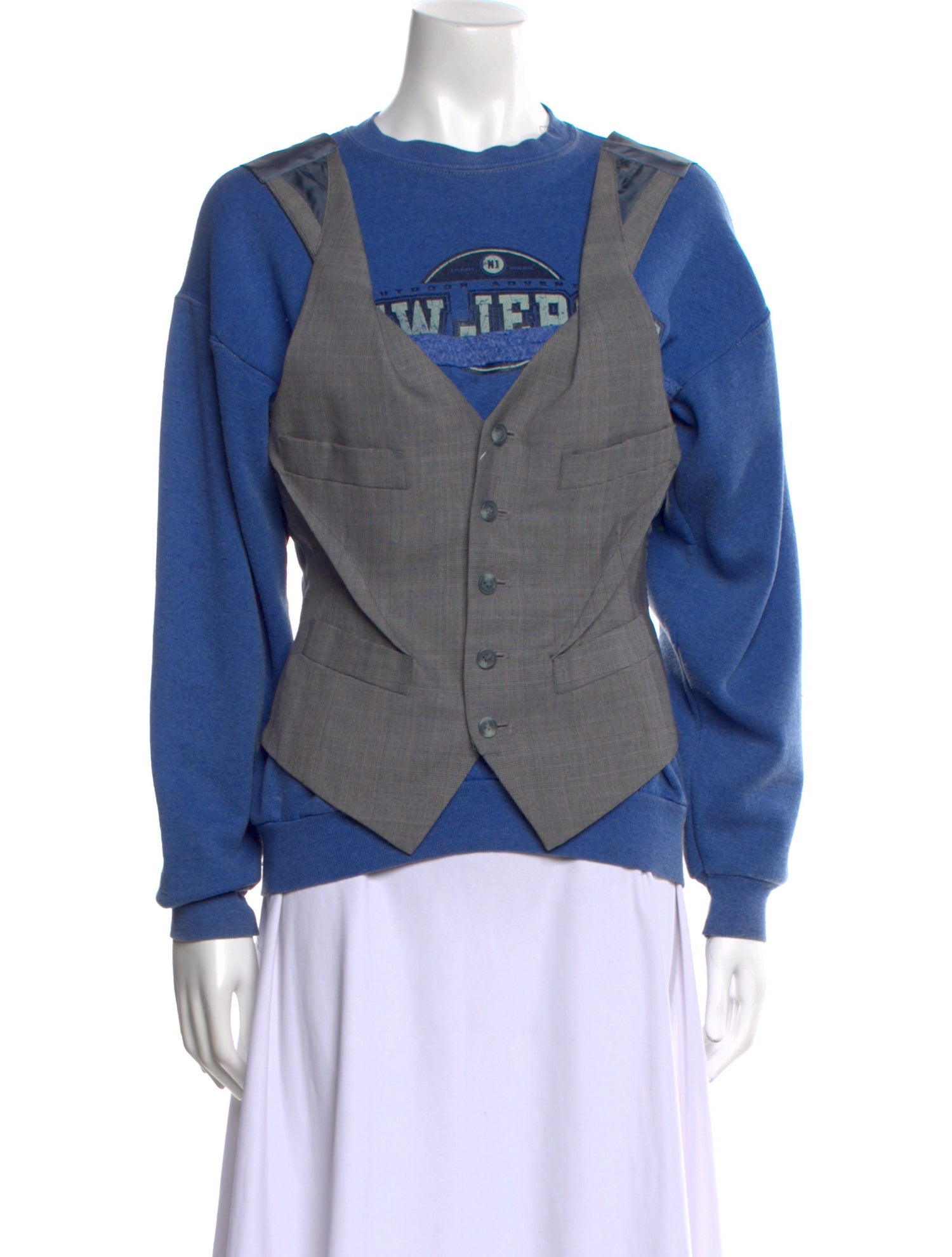 Rentrayage Graphic Print Crew Neck Sweatshirt