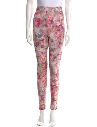 Rentrayage Floral Print Skinny Leg Pants