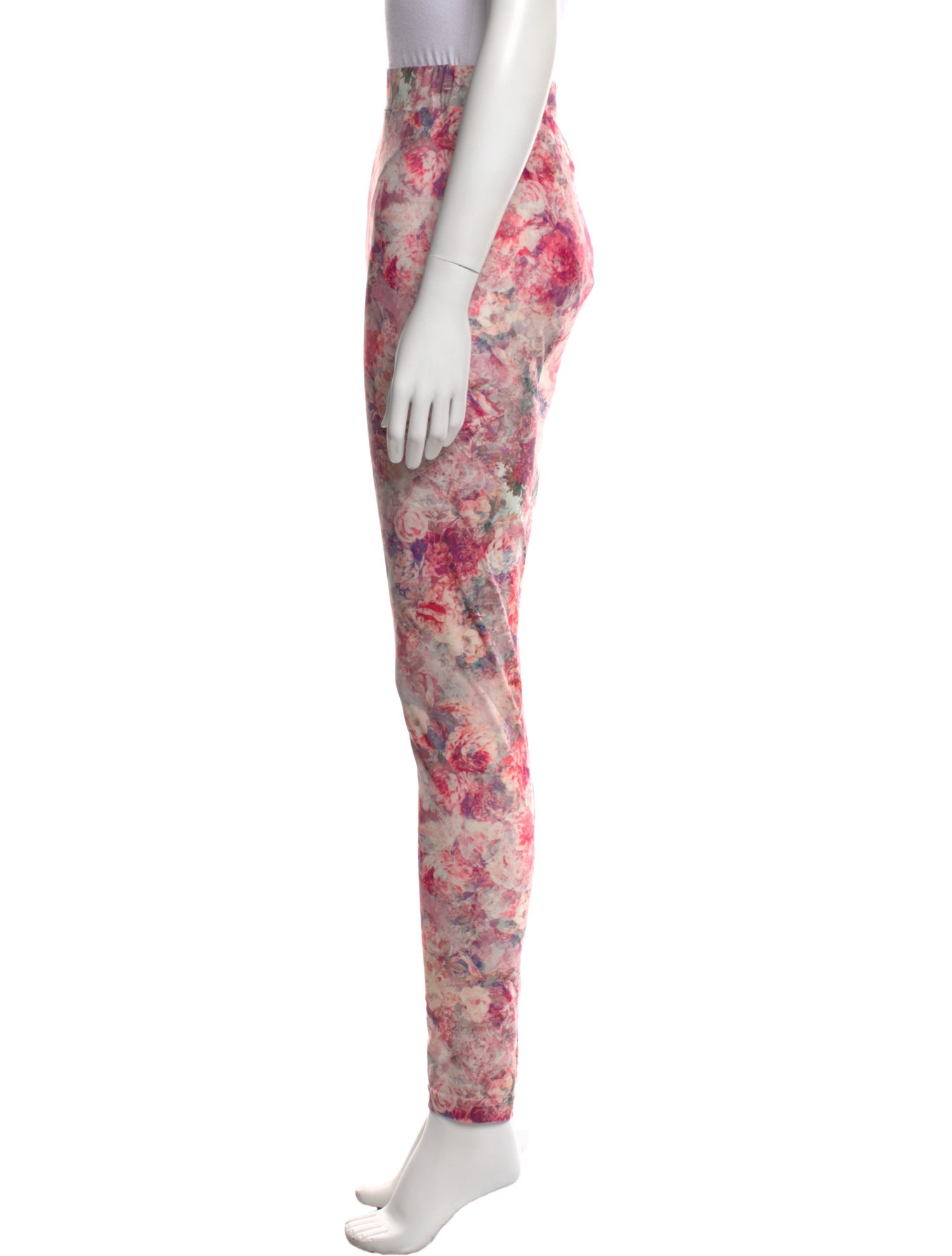 Rentrayage Floral Print Skinny Leg Pants