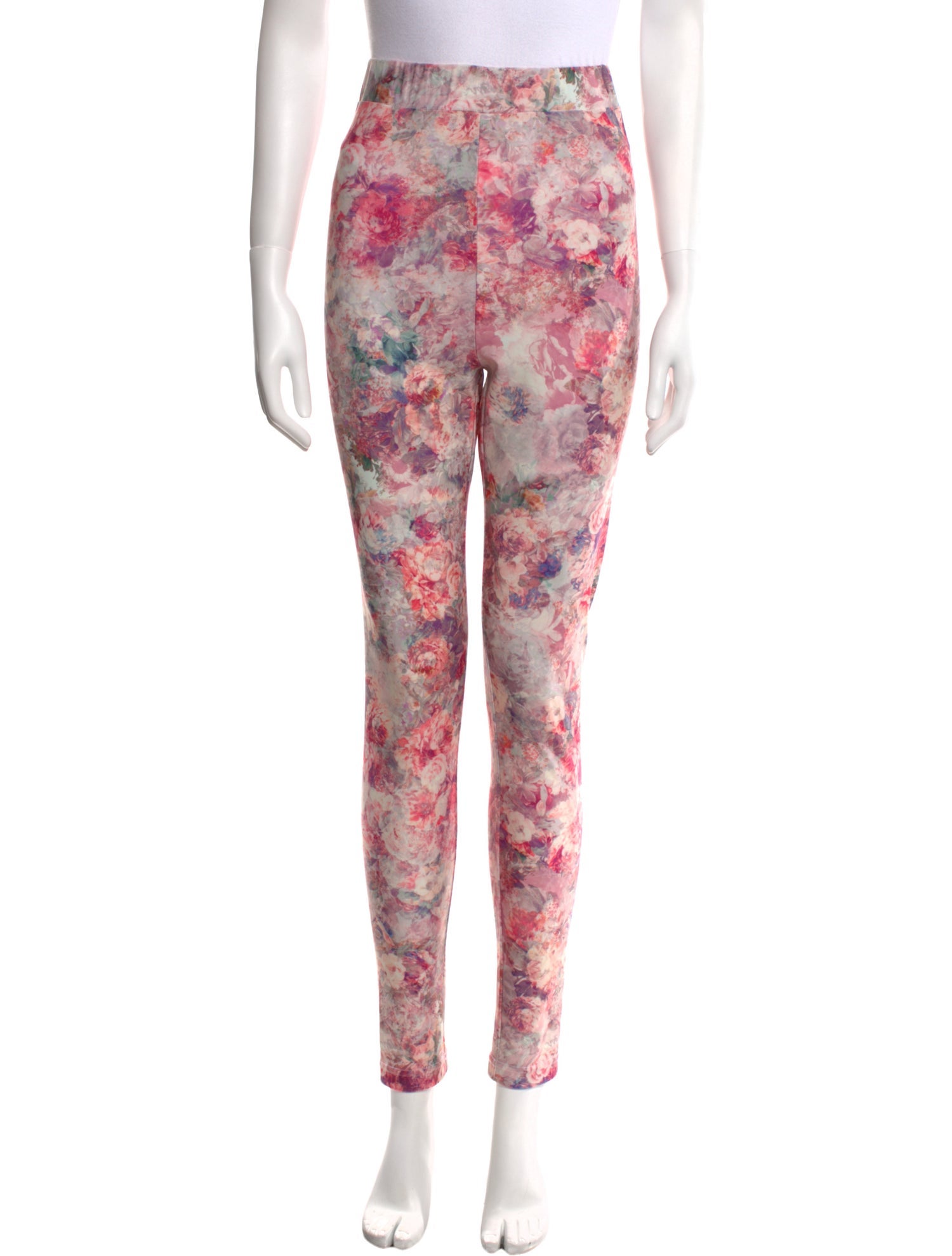 Rentrayage Floral Print Skinny Leg Pants