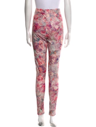 Rentrayage Floral Print Skinny Leg Pants
