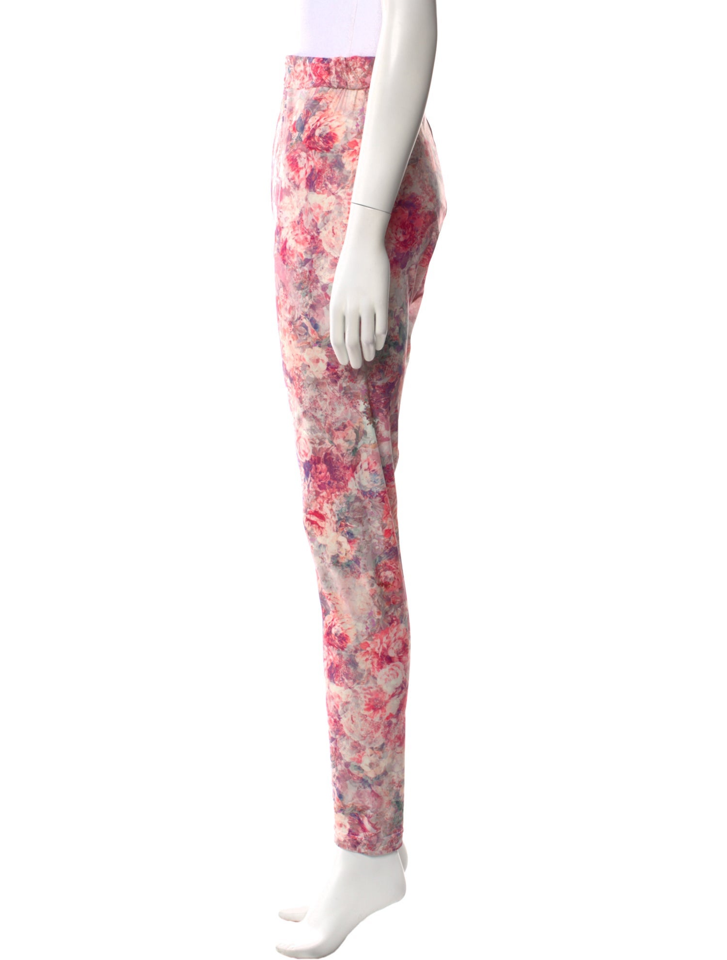Rentrayage Floral Print Skinny Leg Pants