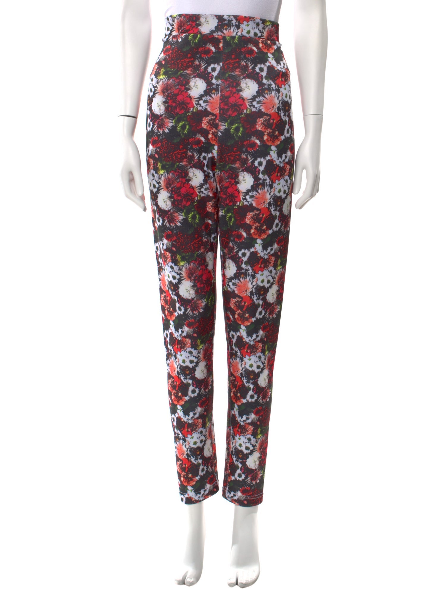 Rentrayage Floral Print Skinny Leg Pants