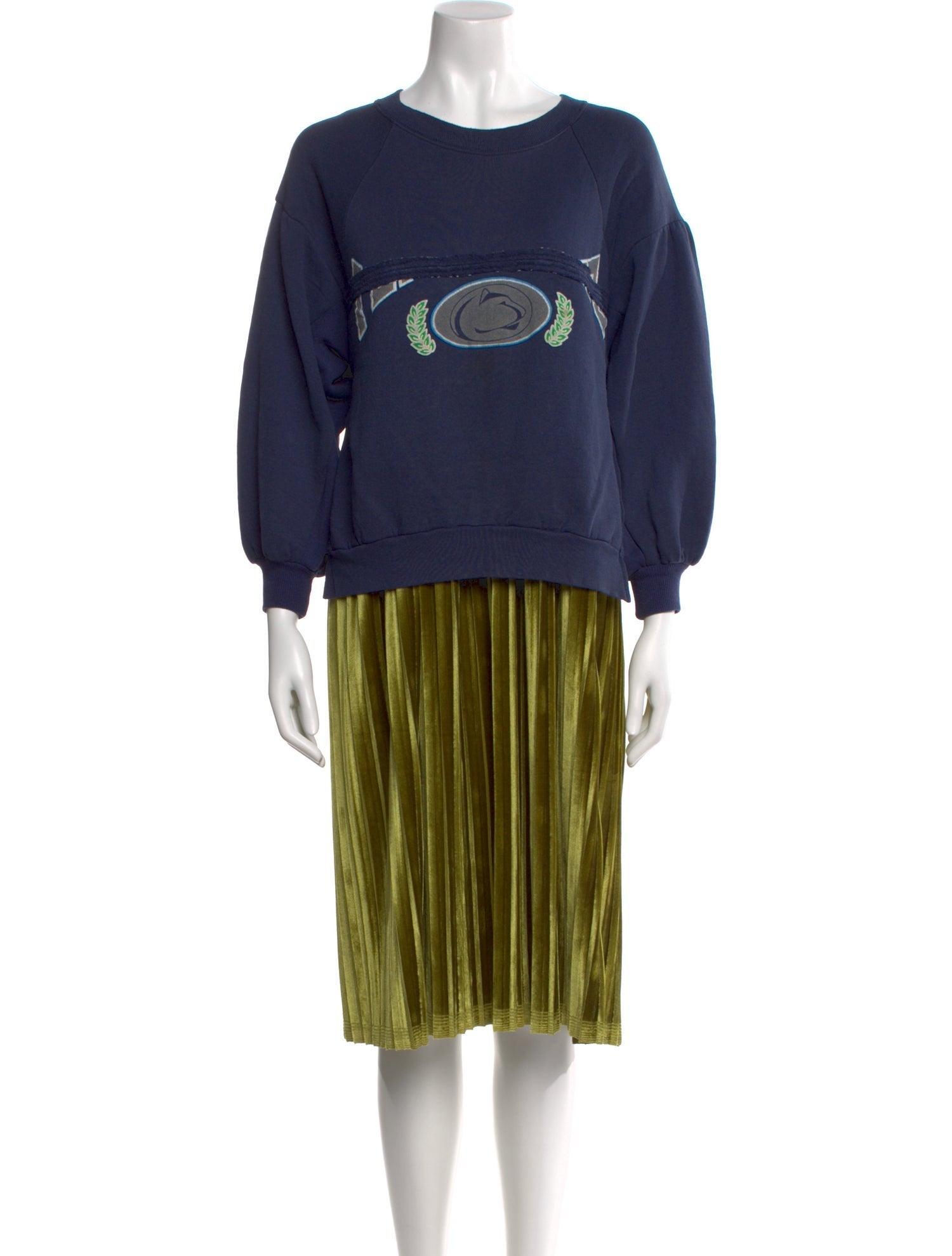 Rentrayage Crew Neck Knee-Length Dress