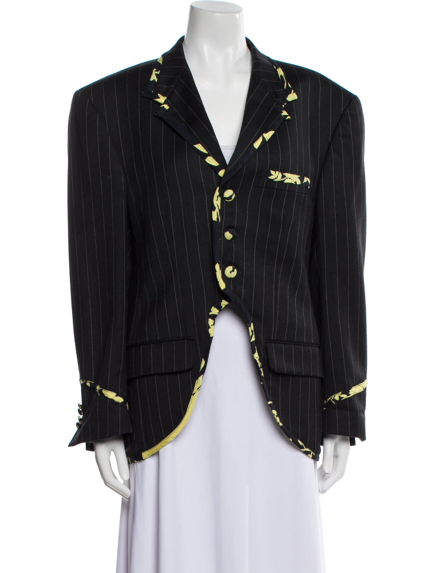 Rentrayage Wool Striped Blazer