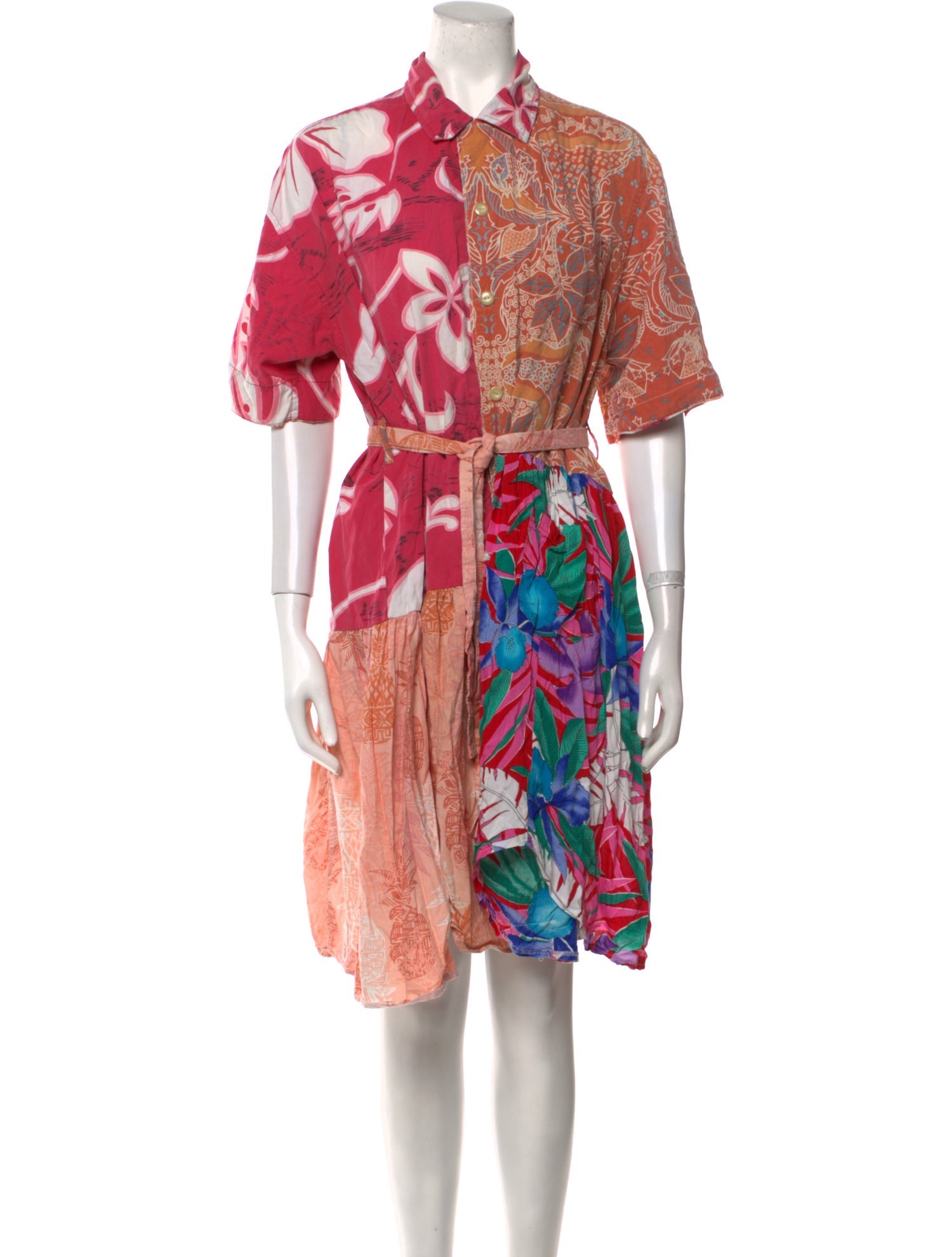 Rentrayage Printed Knee-Length Dress