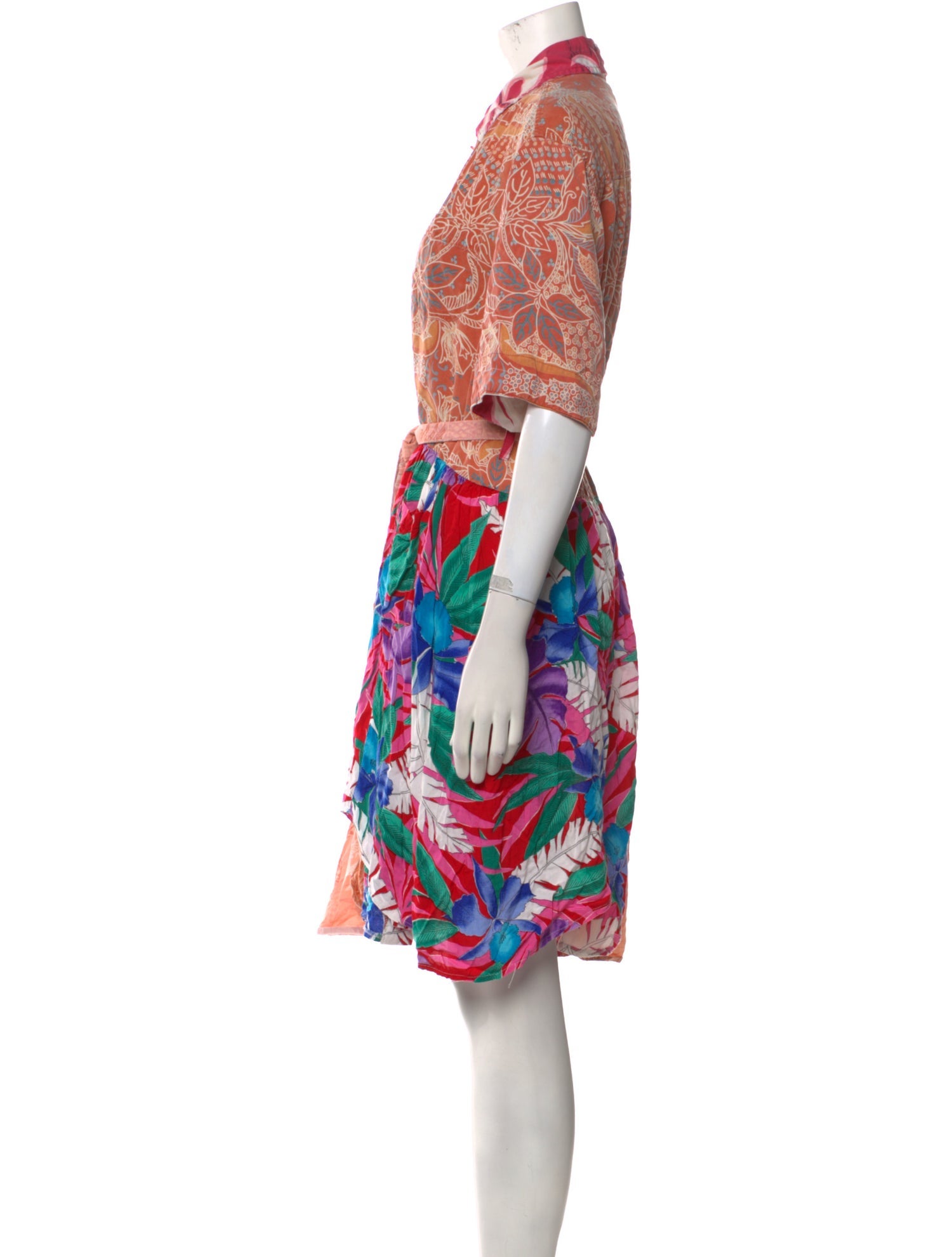 Rentrayage Printed Knee-Length Dress