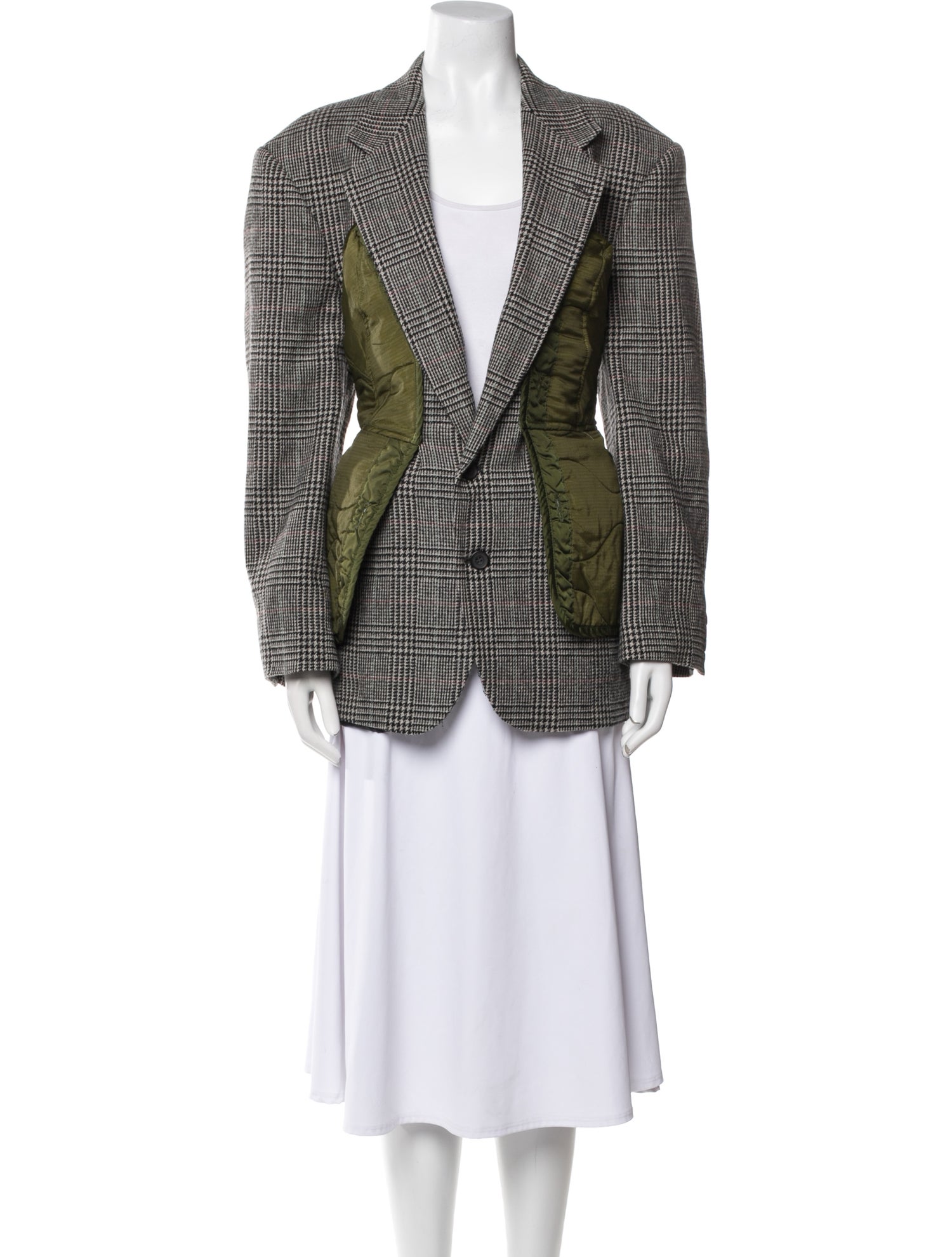 Rentrayage Plaid Print Blazer