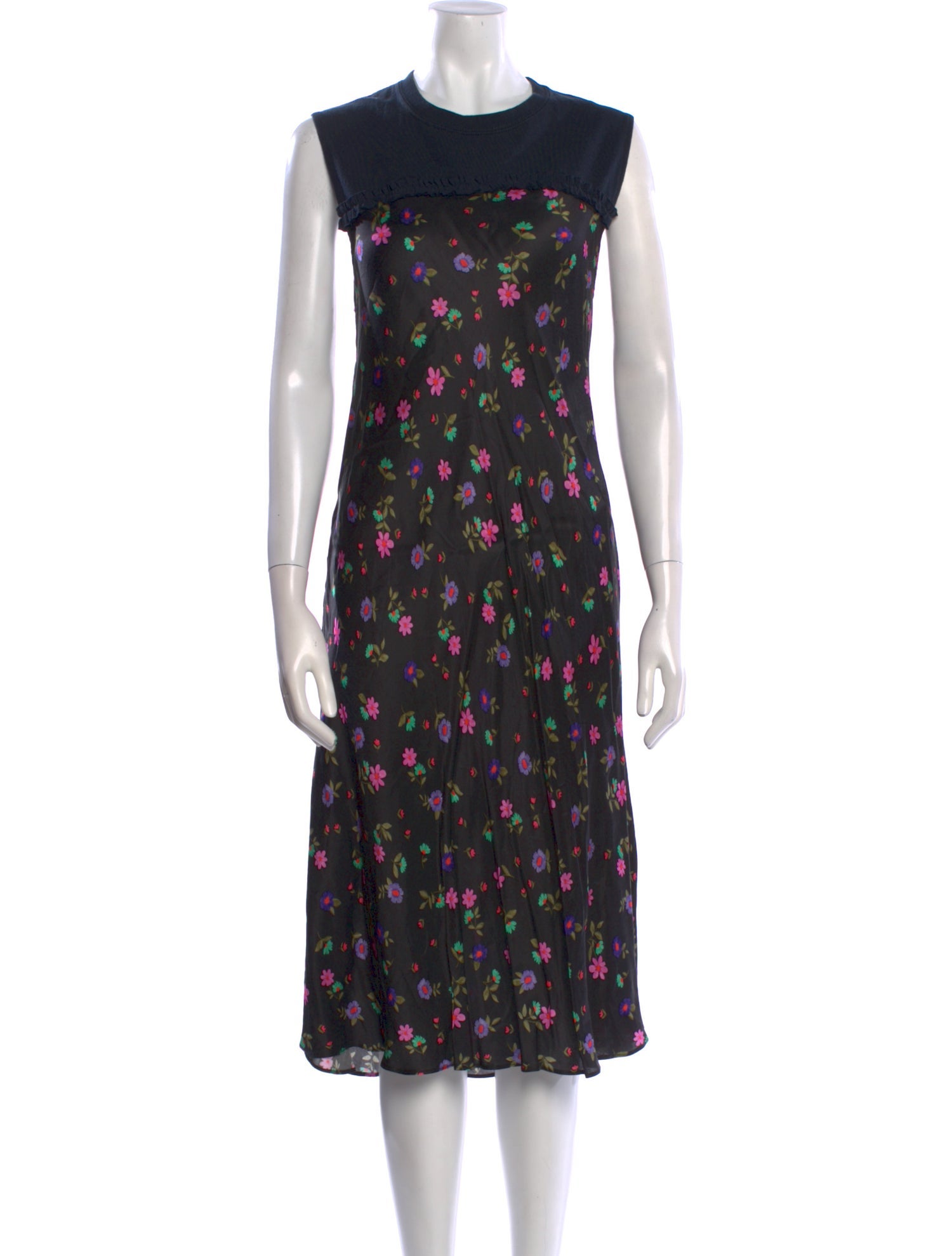 Rentrayage Floral Print Midi Length Dress