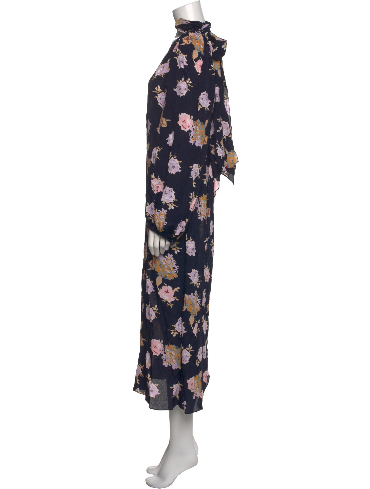 Rentrayage Floral Print Long Dress