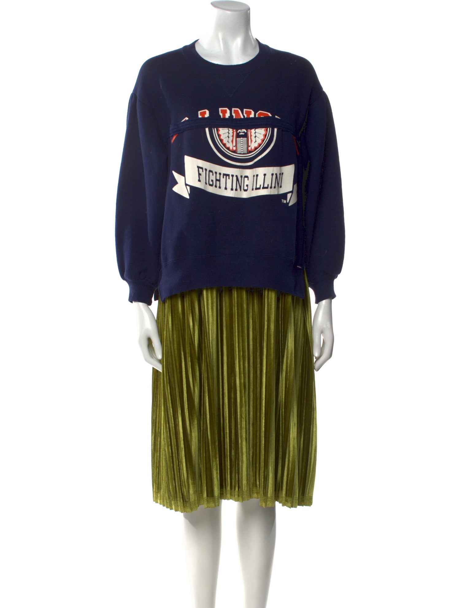 Rentrayage Graphic Print Knee-Length Dress