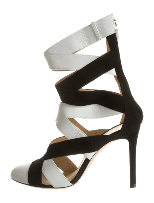 Repetto Leather Caged Pumps White