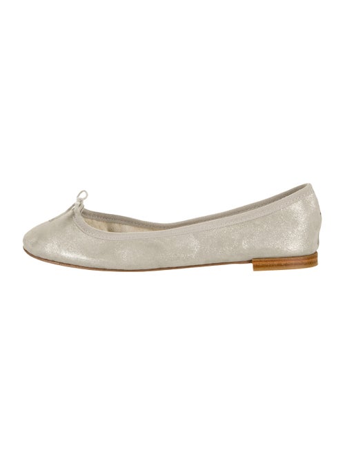Repetto Suede Ballet Flats Metallic