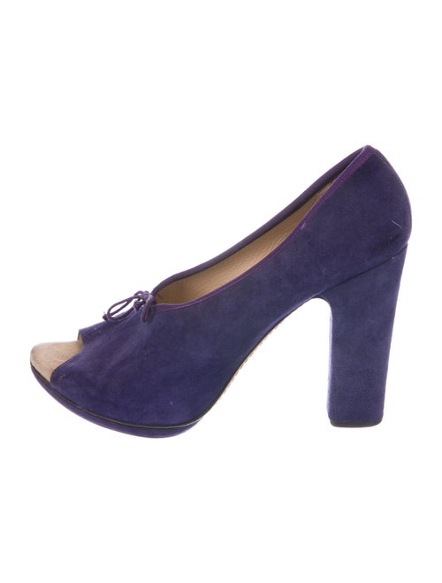Repetto Suede Pumps Purple