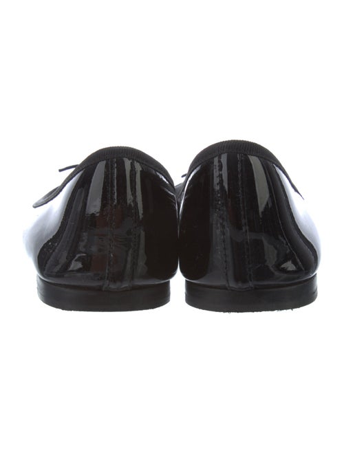 Repetto Patent Leather Bow Accents Ballet Flats