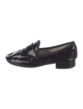 Repetto Patent Leather Grosgrain Trim Loafers
