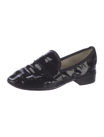 Repetto Patent Leather Grosgrain Trim Loafers