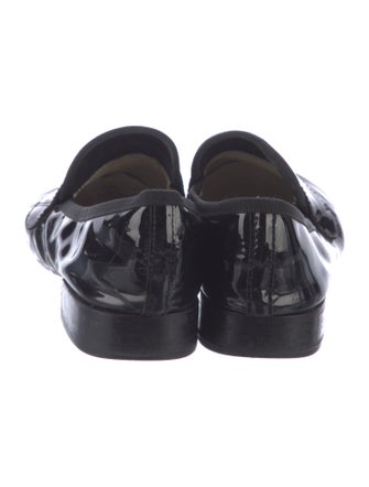 Repetto Patent Leather Grosgrain Trim Loafers