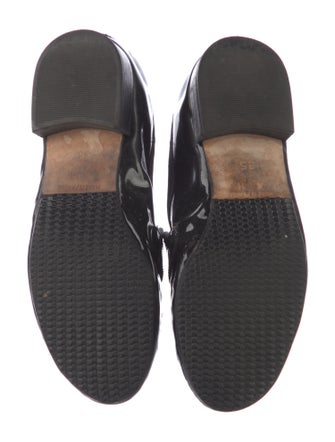 Repetto Patent Leather Grosgrain Trim Loafers