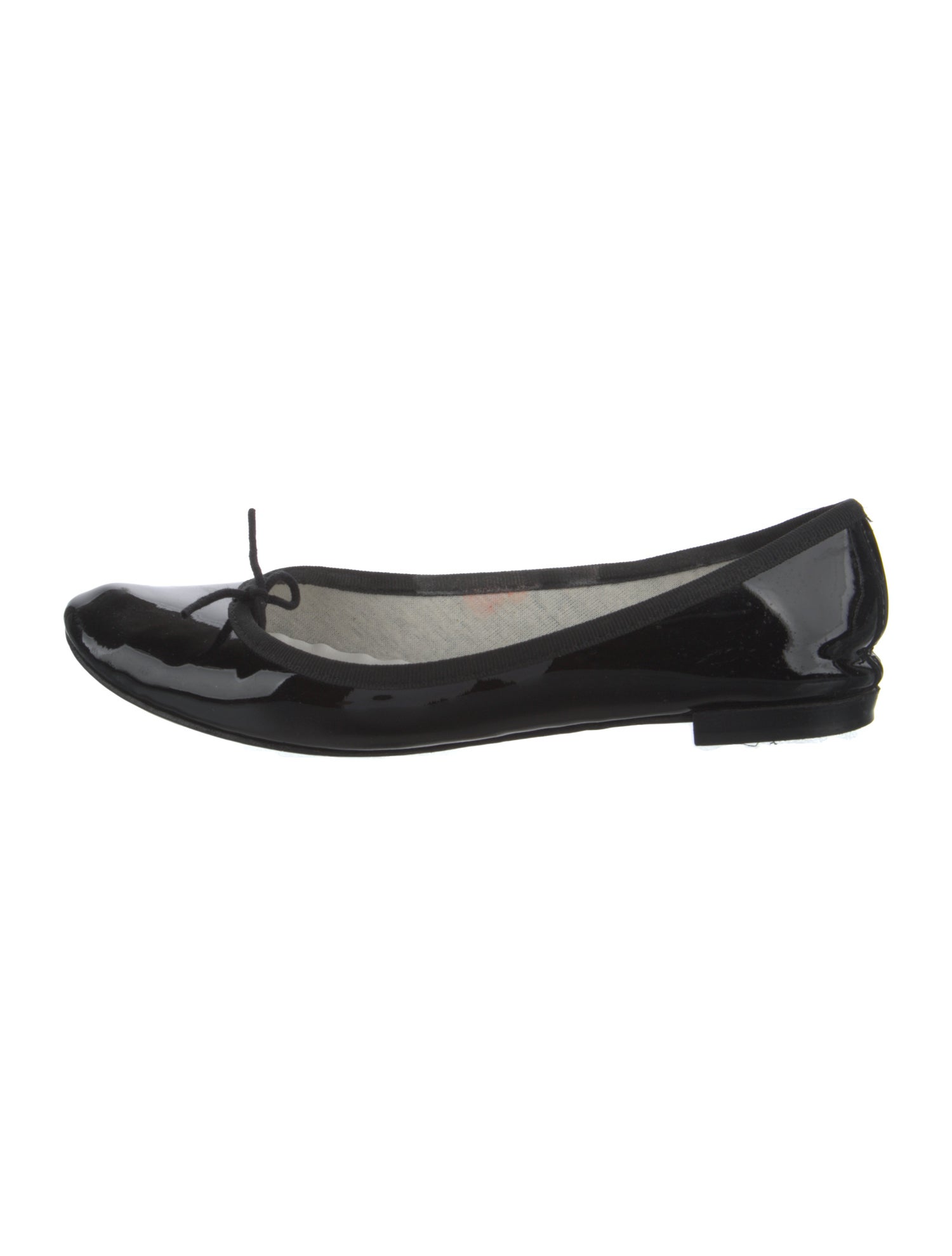 Repetto Patent Leather Bow Accents Ballet Flats Black Flats, Shoes