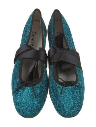 Repetto Glitter Printed Ballet Flats