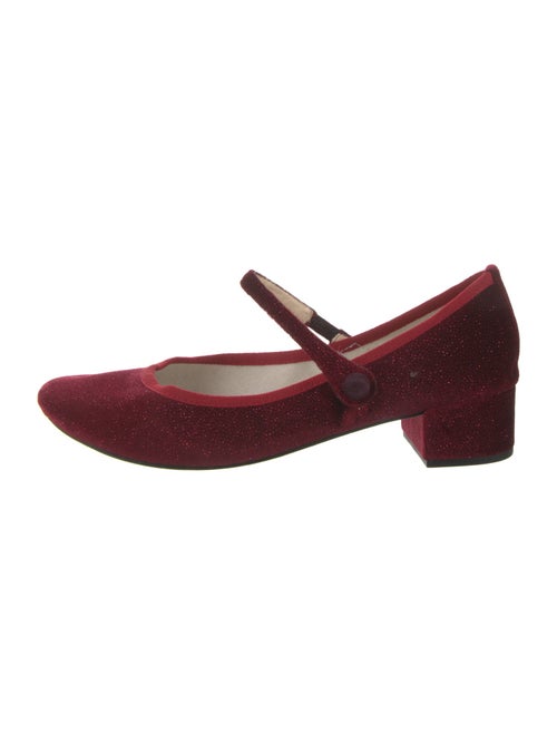 Repetto Velvet Mary Jane Flats