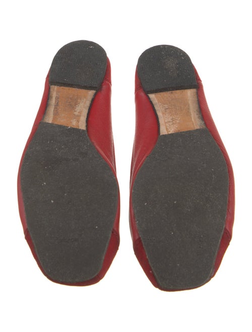 Repetto Leather Bow Accents Ballet Flats