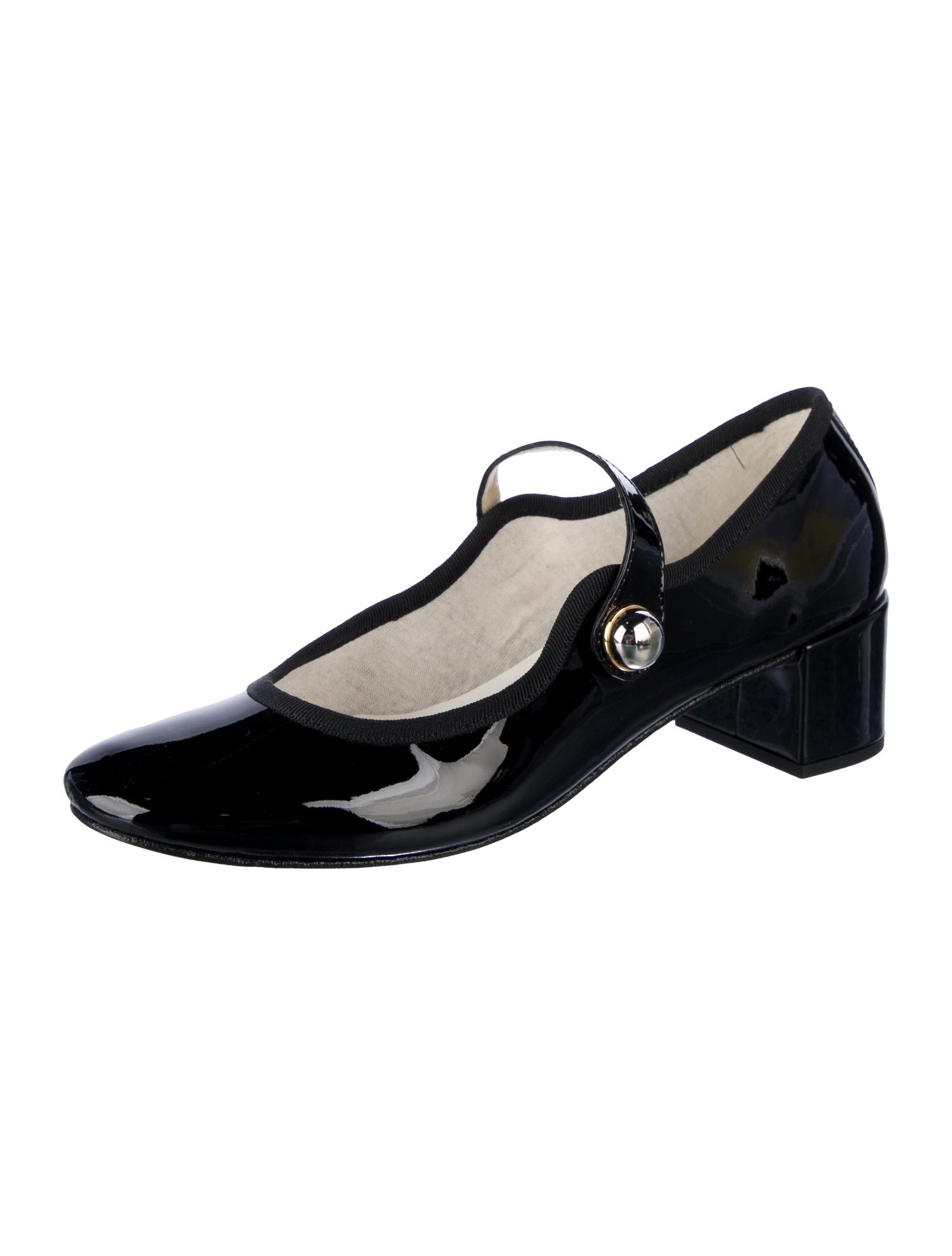 Repetto Patent Leather Bow Accents Pumps