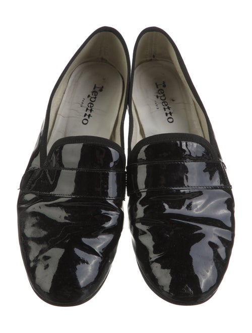 Repetto Patent Leather Grosgrain Trim Loafers