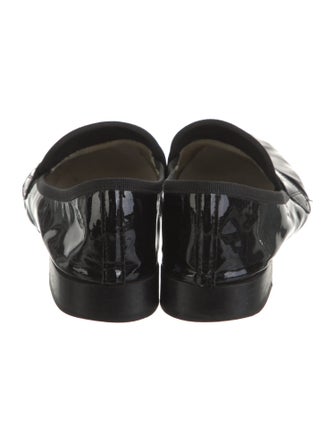 Repetto Patent Leather Grosgrain Trim Loafers