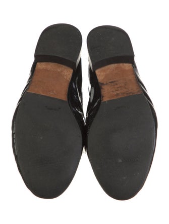 Repetto Patent Leather Grosgrain Trim Loafers