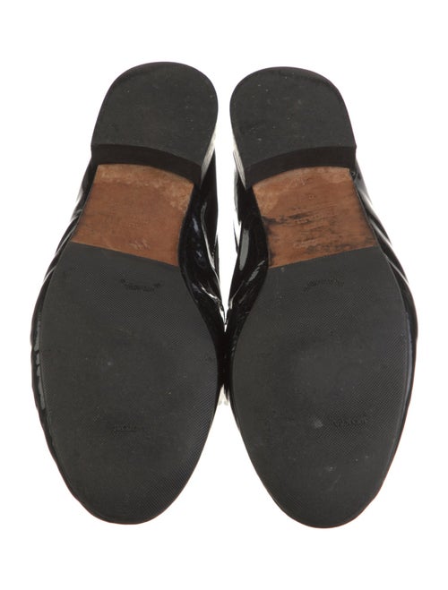 Repetto Patent Leather Grosgrain Trim Loafers