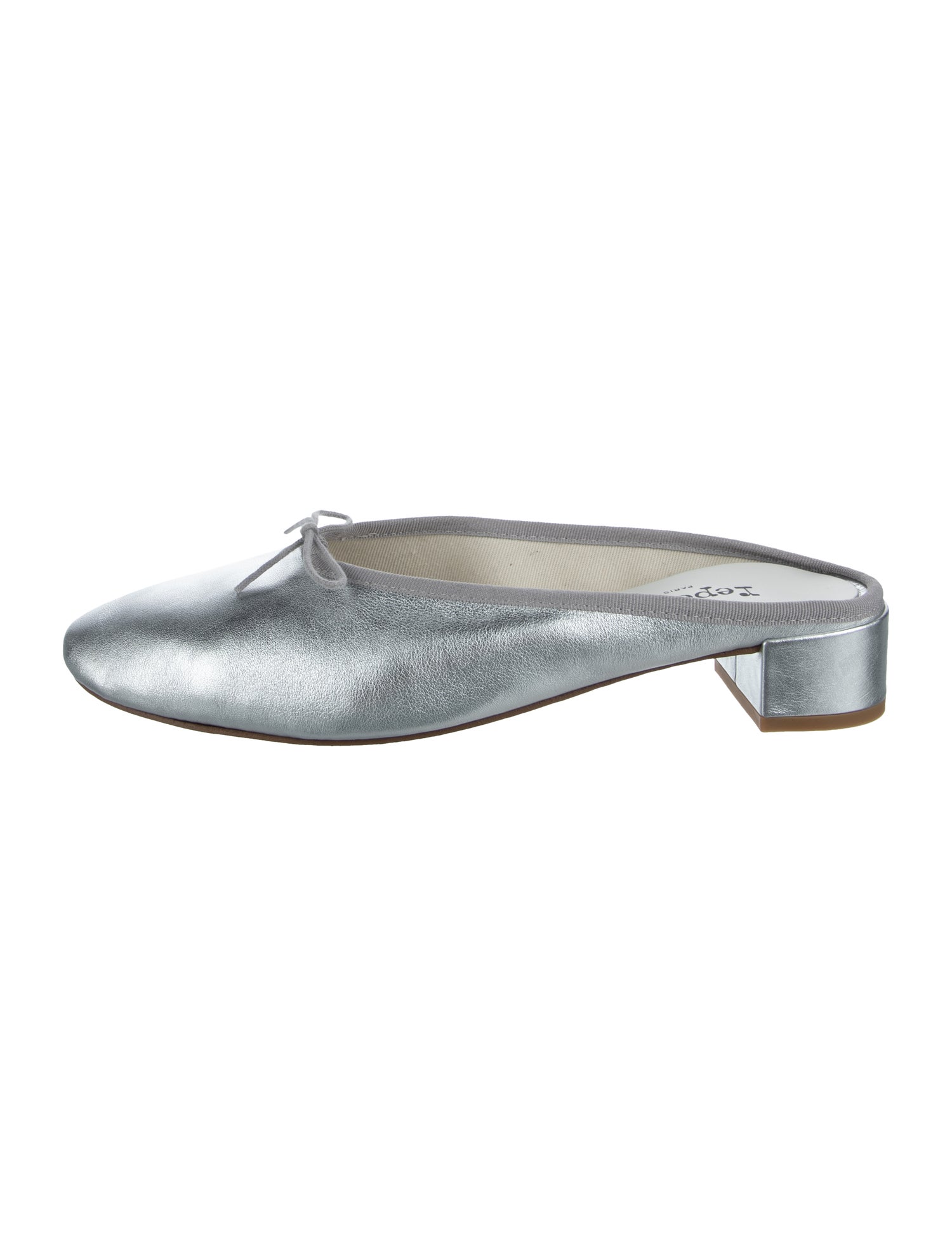 Repetto Leather Bow Accents Mules