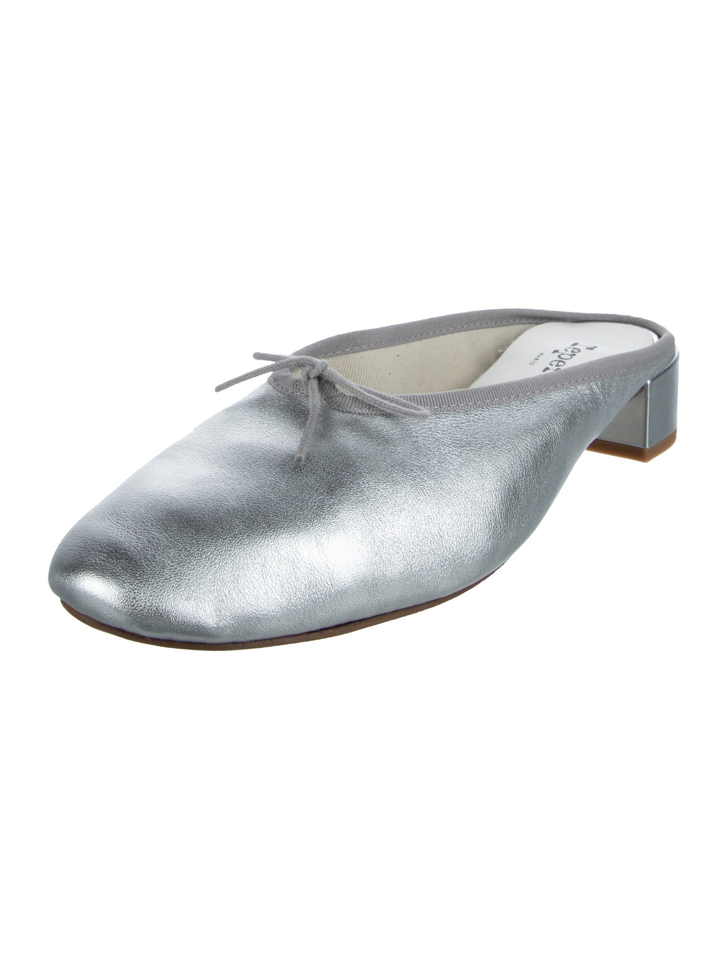 Repetto Leather Bow Accents Mules