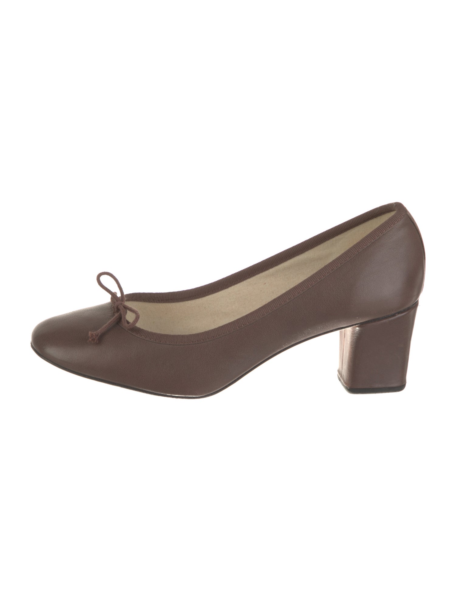 Repetto Leather Bow Accents Pumps