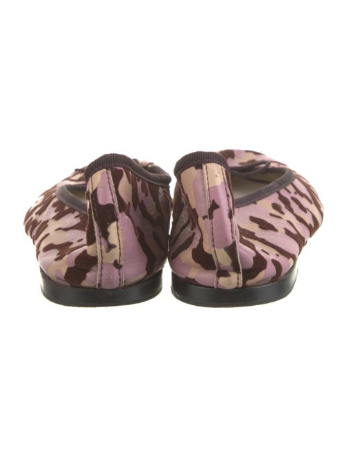 Repetto Leather Floral Print Ballet Flats