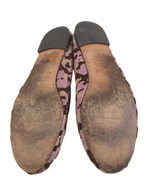 Repetto Leather Floral Print Ballet Flats