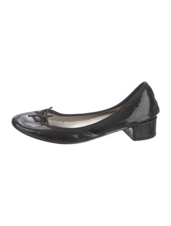 Repetto Patent Leather Bow Accents Pumps
