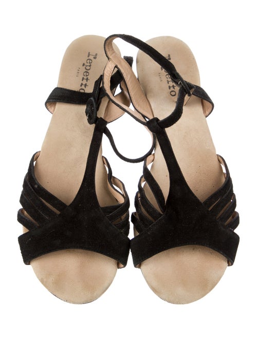 Repetto Suede T-Strap Sandals